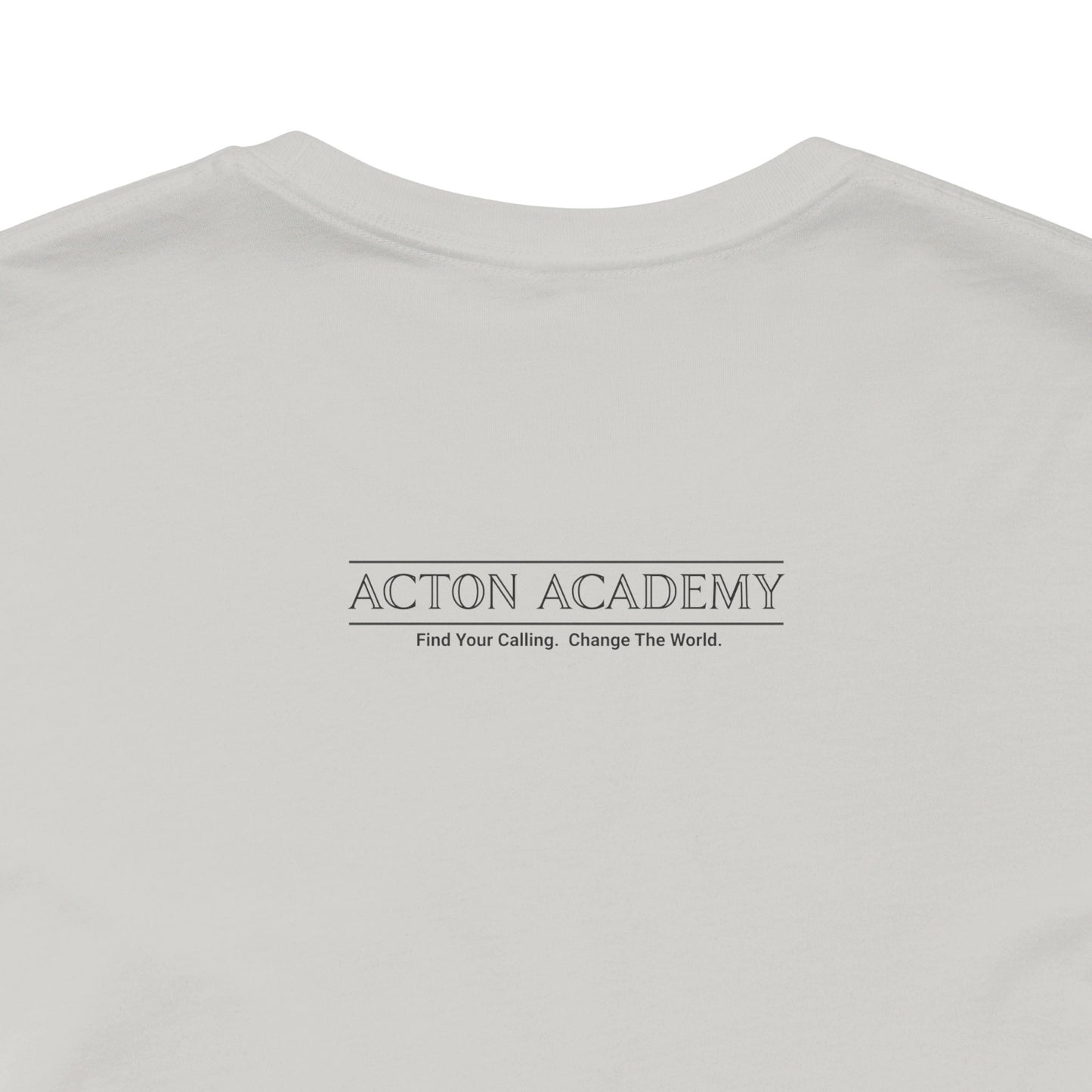Acton Academy Pink Striped Unisex Jersey Short Sleeve Tee