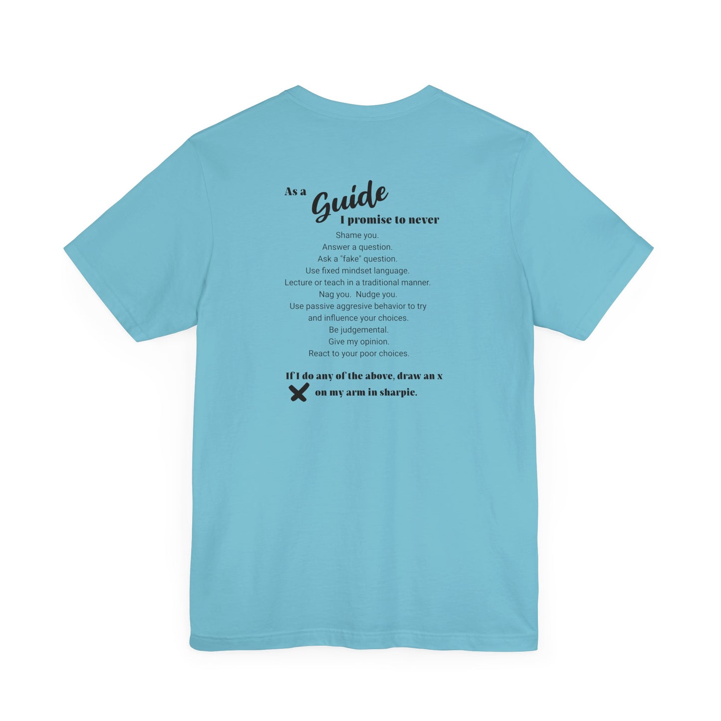 Guide definition w/back Unisex Jersey Short Sleeve Tee