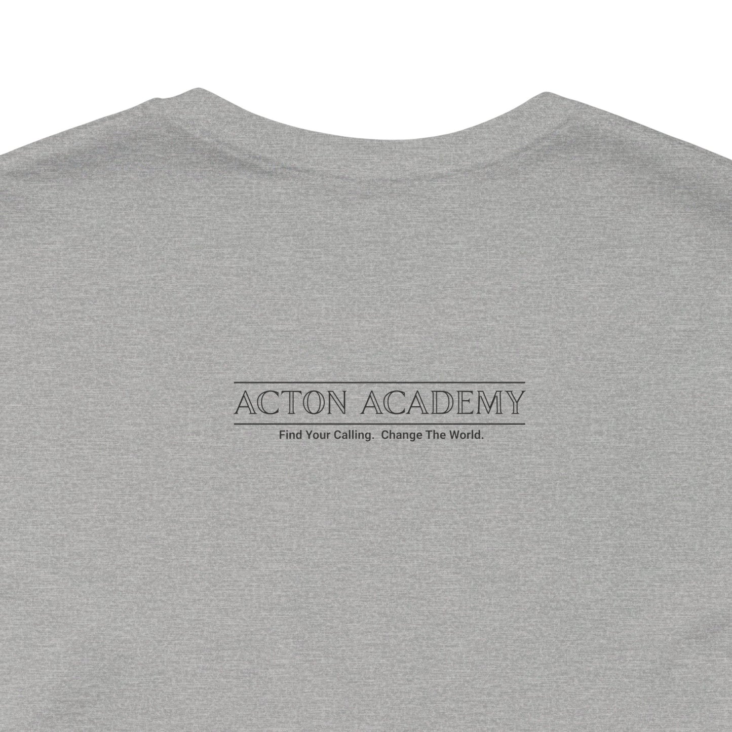 Acton Academy Aqua Striped Unisex Jersey Short Sleeve Tee