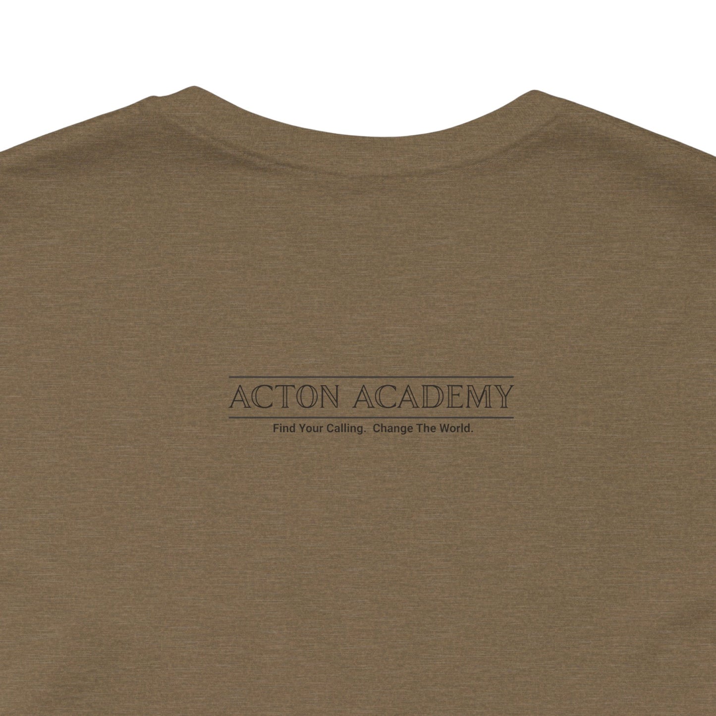 Acton Academy Orange Striped Unisex Jersey Short Sleeve Tee