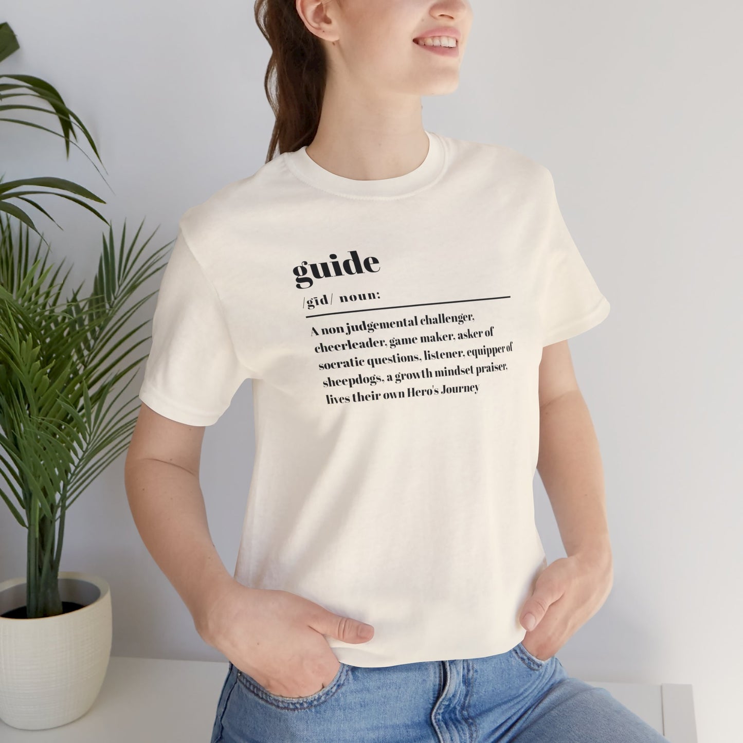 Guide definition w/back Unisex Jersey Short Sleeve Tee