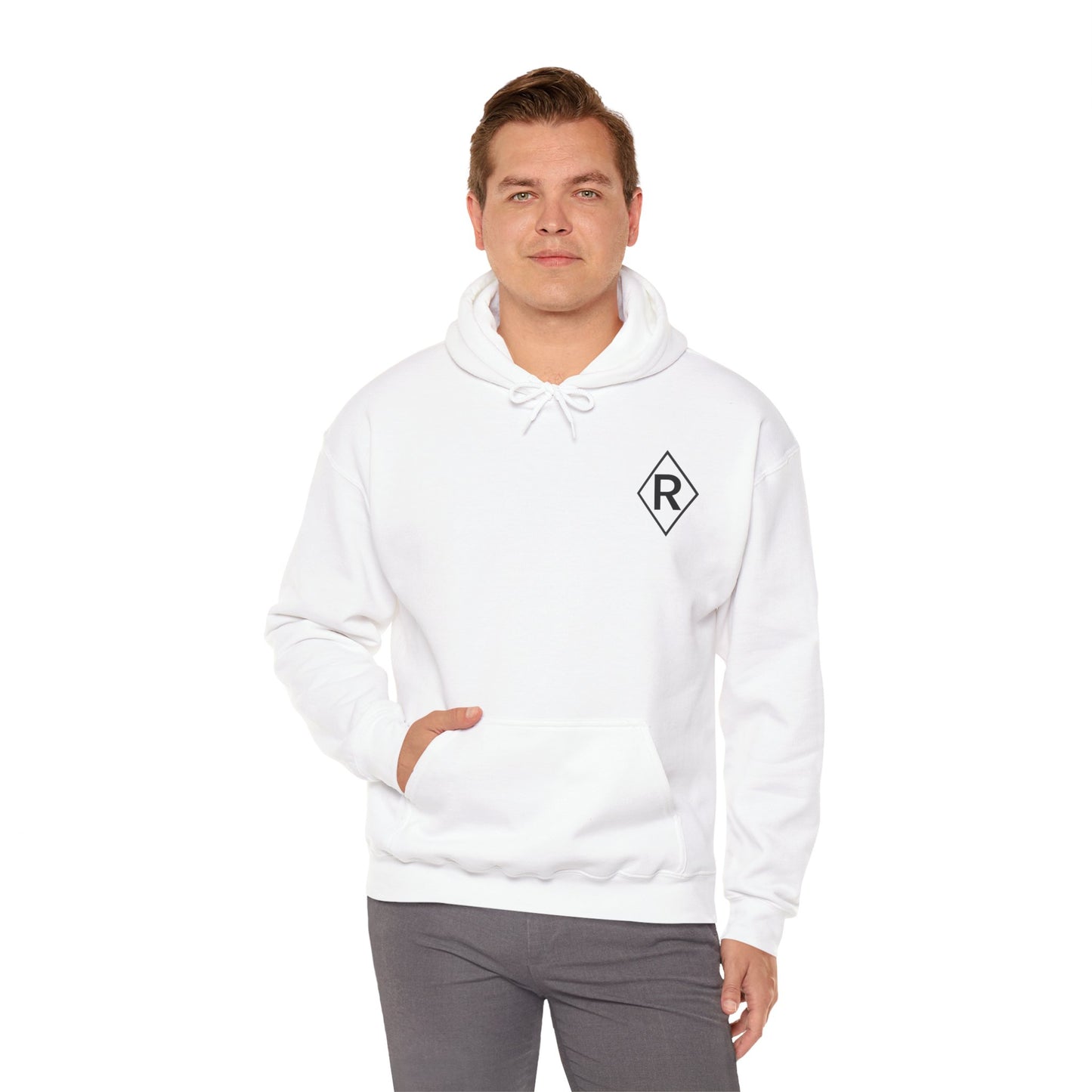 Diamond R Pools White Unisex Heavy Blend™ Hooded Sweatshirt