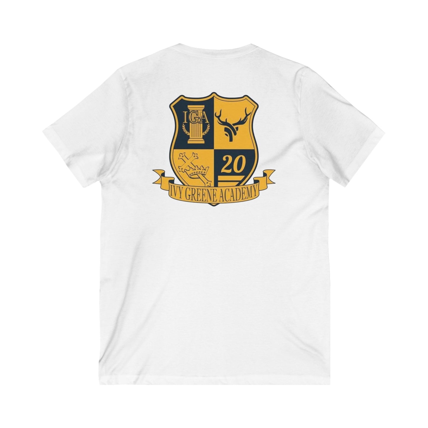 Ivy Greene logo Unisex Jersey Short Sleeve V-Neck Tee