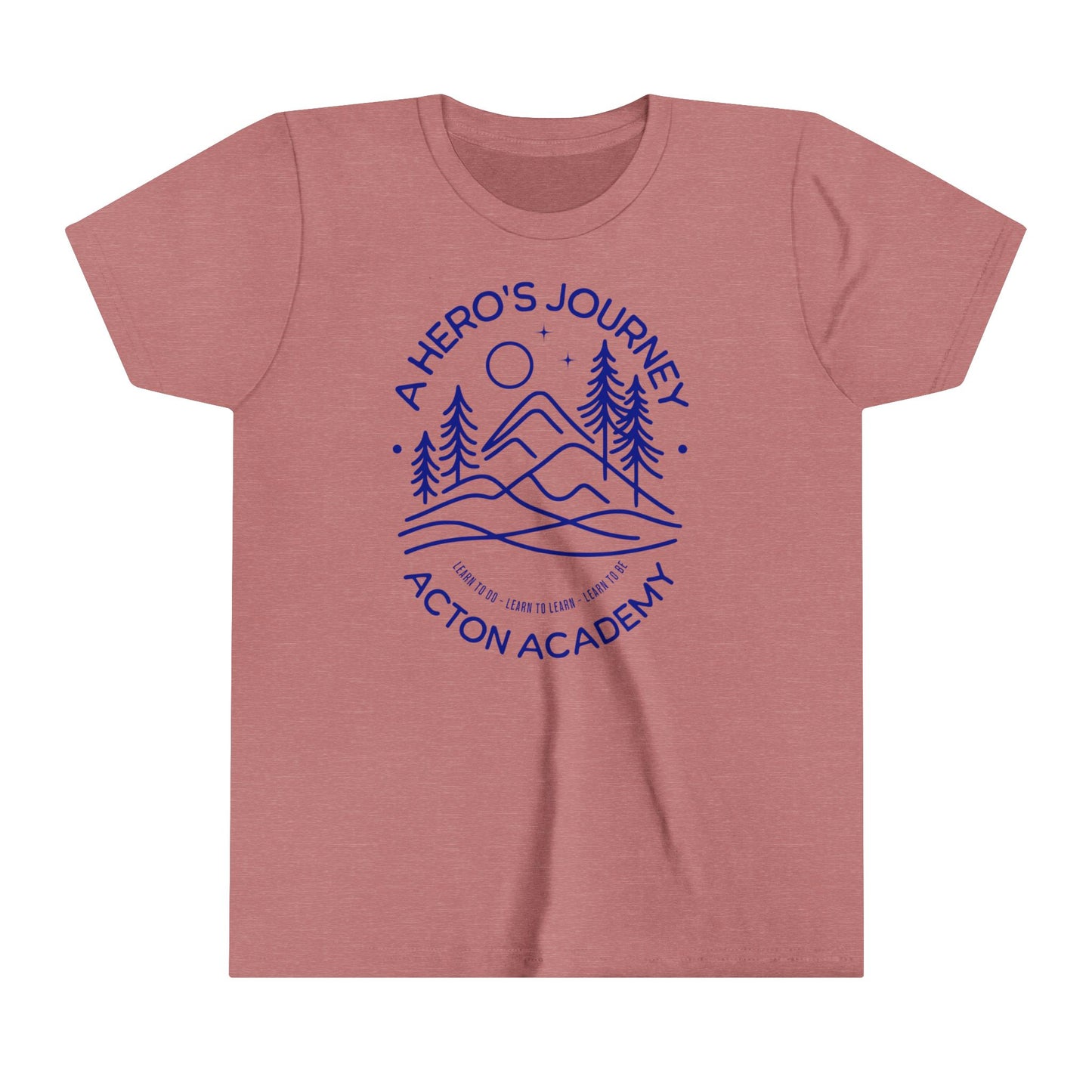 Hero's Journey Line Drawing Youth Short Sleeve Tee