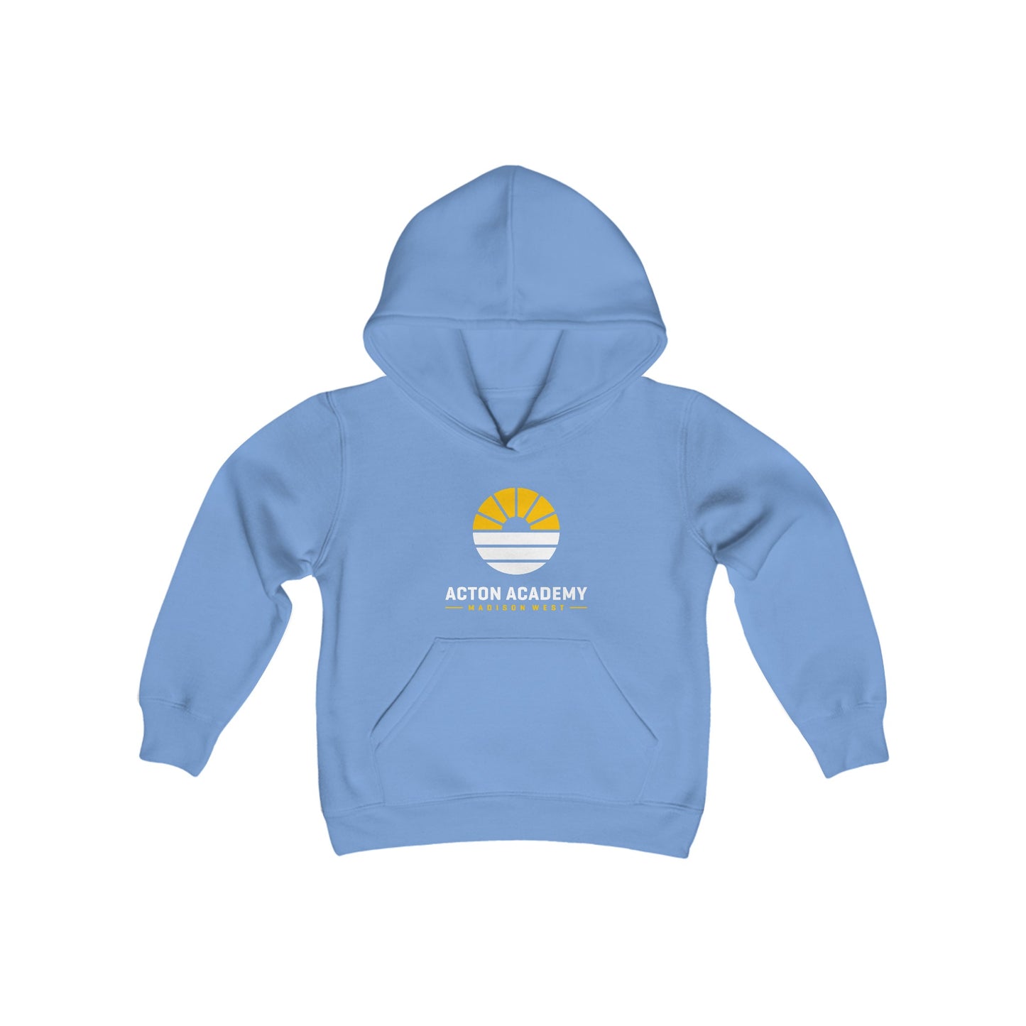 Acton Academy Madison West White Youth Heavy Blend Hooded Sweatshirt
