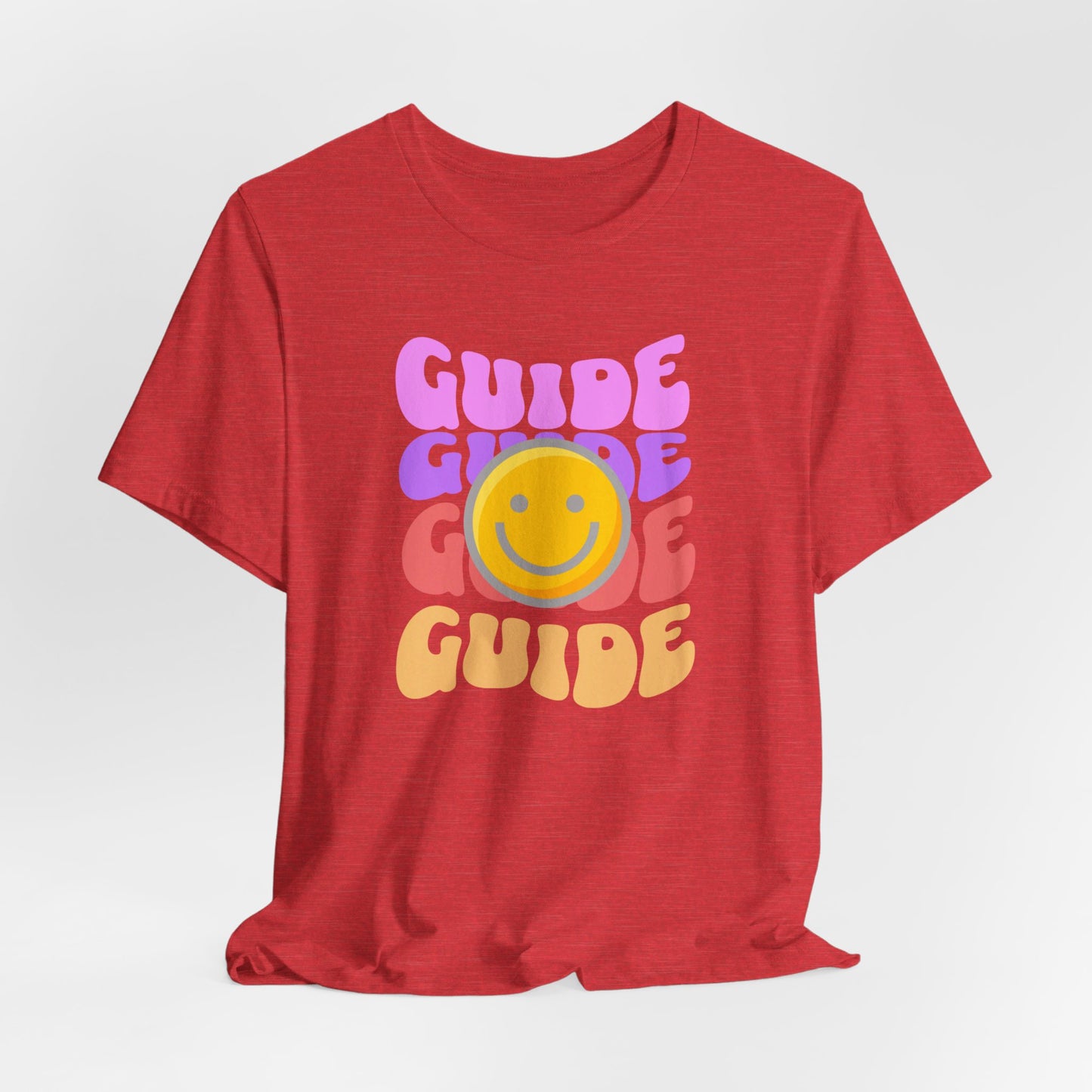 Guide with Smiley face Unisex Jersey Short Sleeve Tee