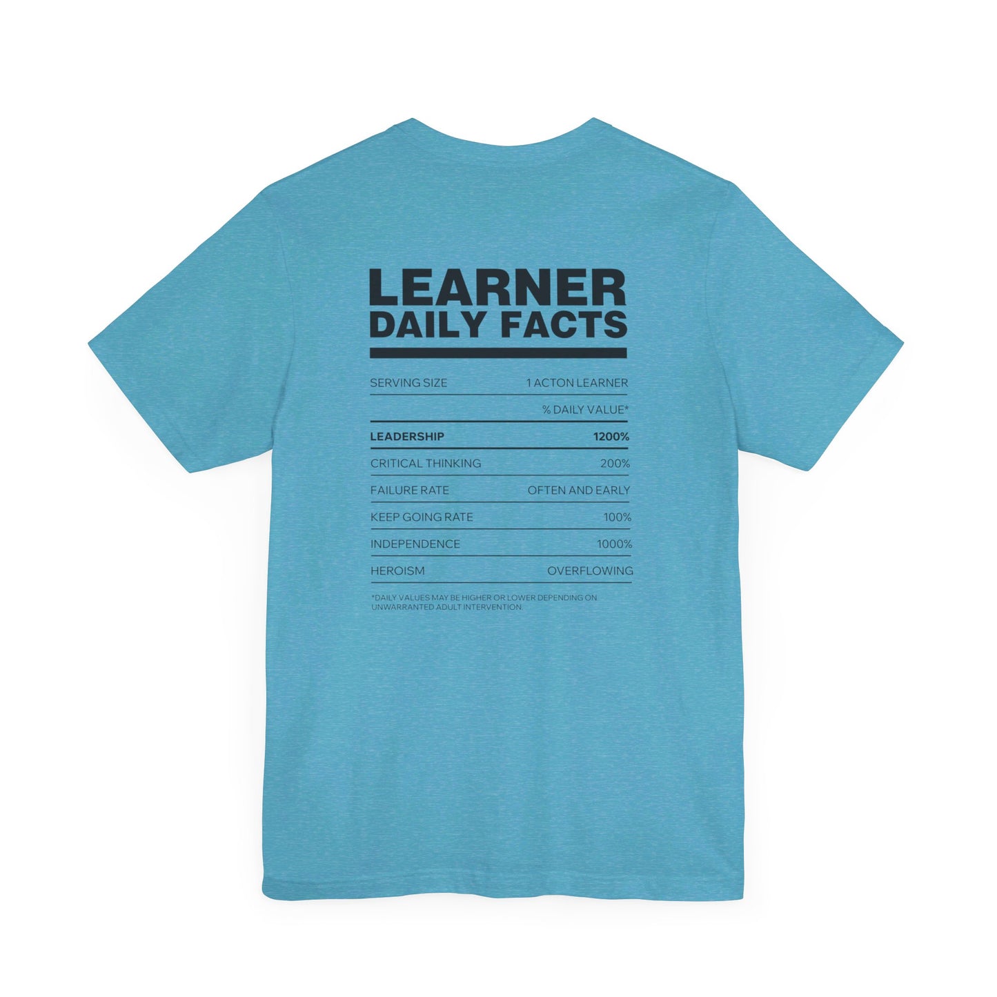Acton NW Indy Learner Daily Facts Unisex Jersey Short Sleeve Tee
