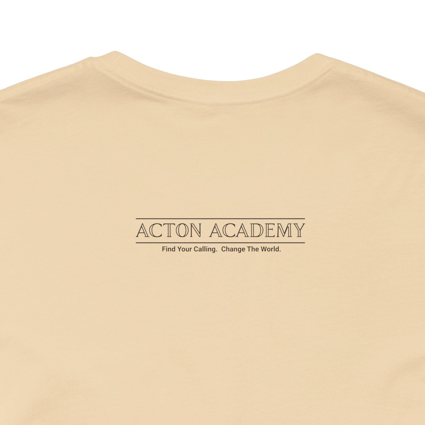 Acton Academy Pink Striped Unisex Jersey Short Sleeve Tee