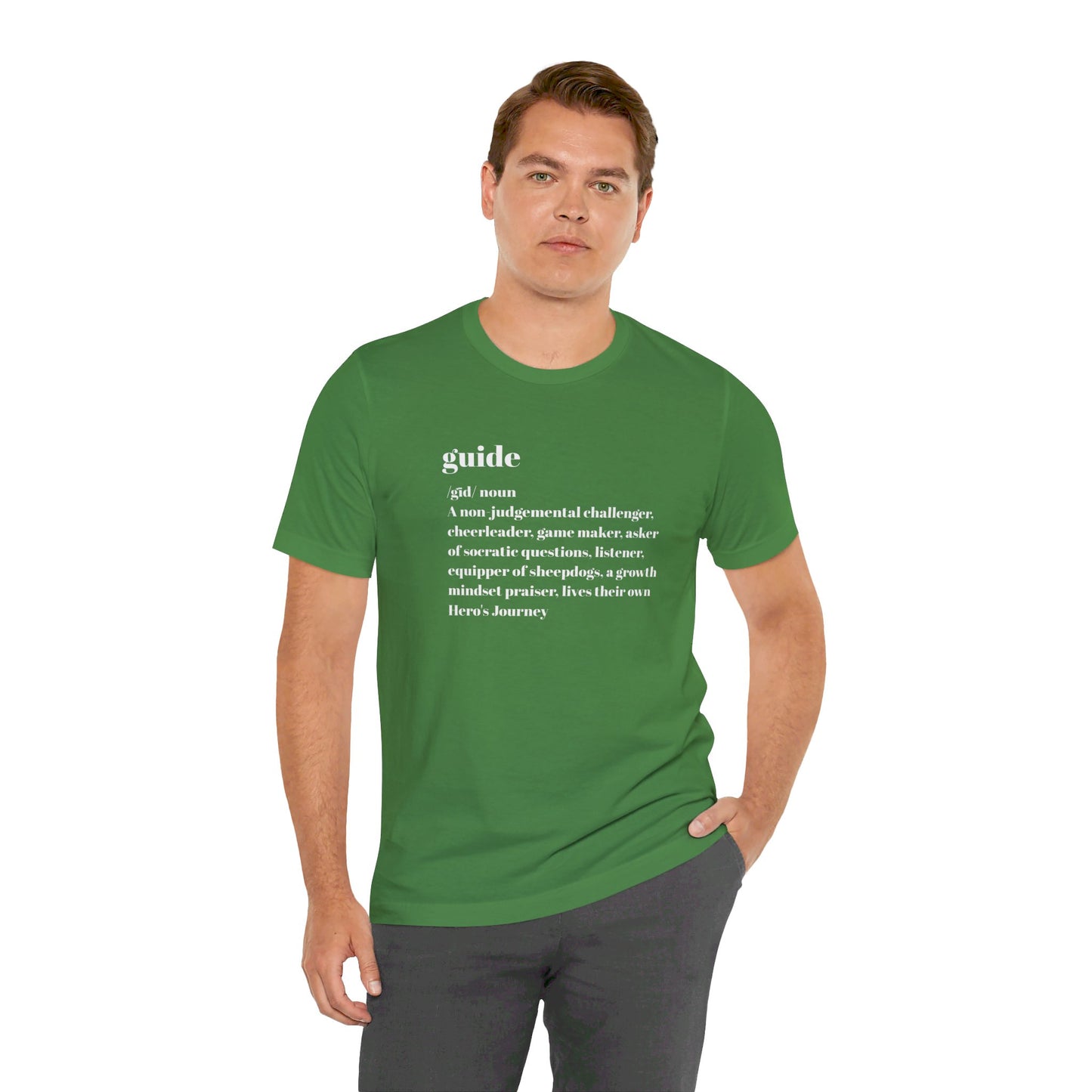 Guide Definition White Letters Unisex Jersey Short Sleeve Tee