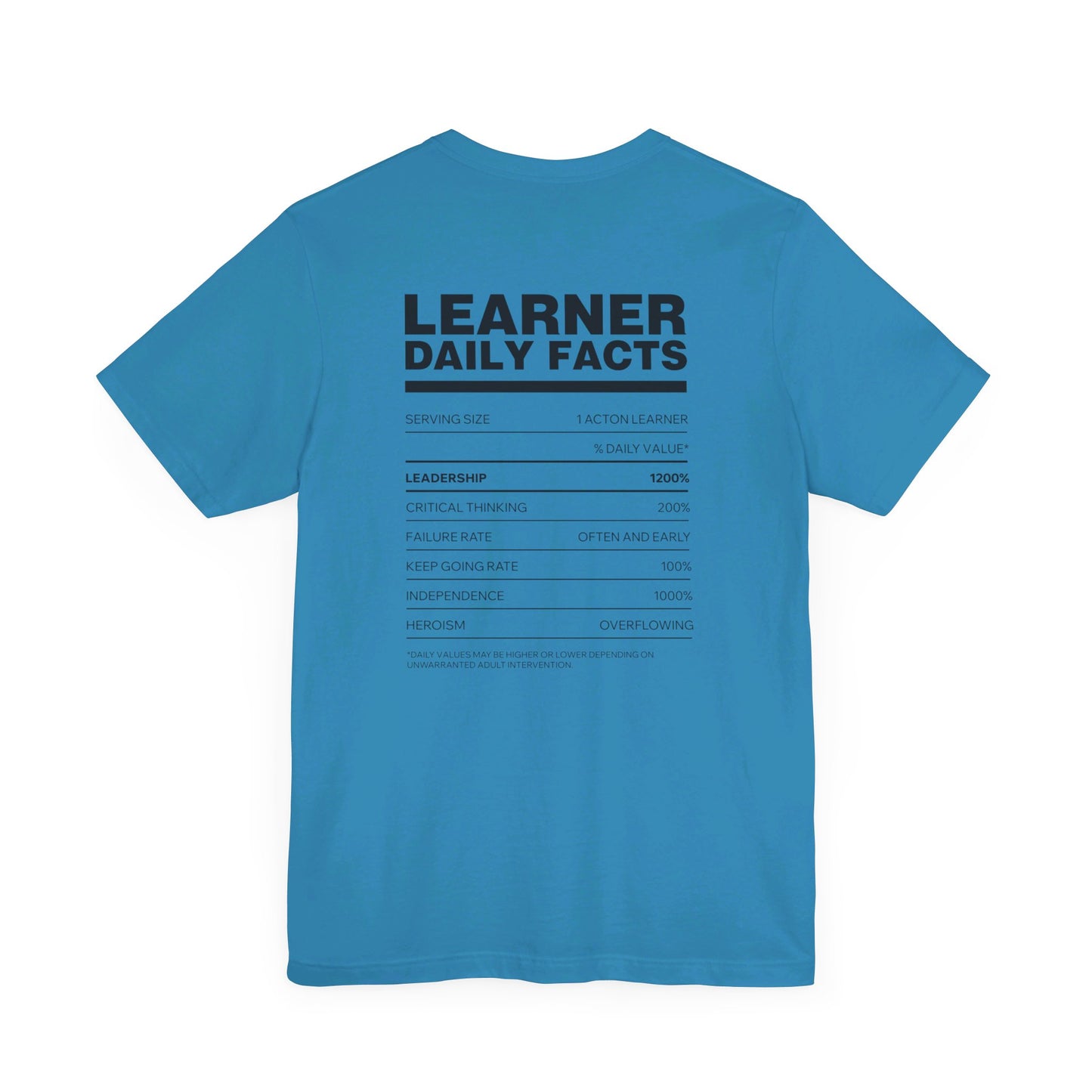 Acton NW Indy Learner Daily Facts Unisex Jersey Short Sleeve Tee