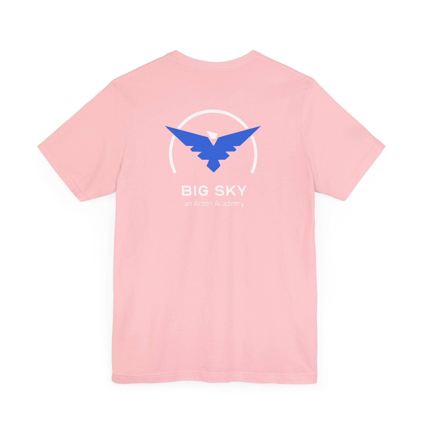 Be Curious with Big Sky on back Unisex Jersey Short Sleeve Tee