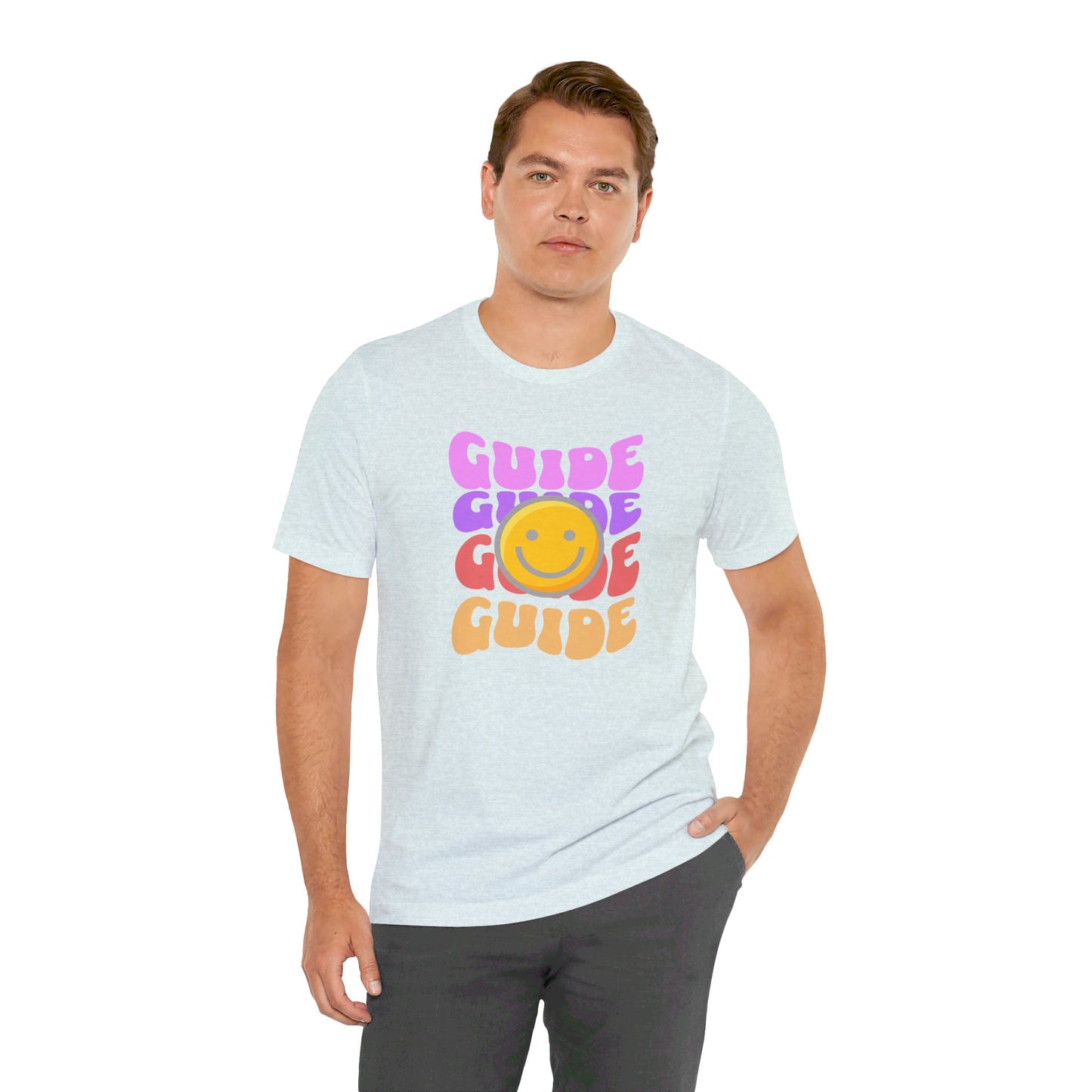 Guide with Smiley face Unisex Jersey Short Sleeve Tee