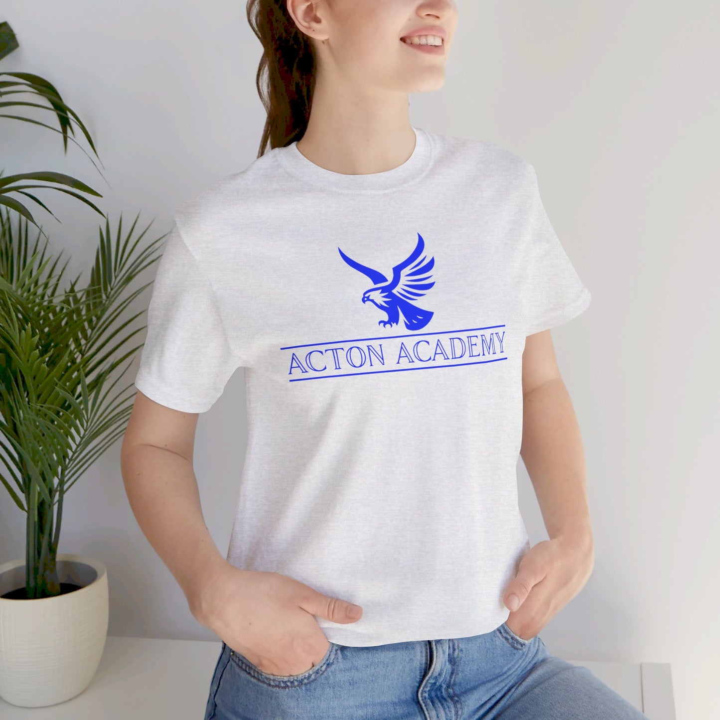 Acton Blue Logo Unisex Jersey Short Sleeve Tee