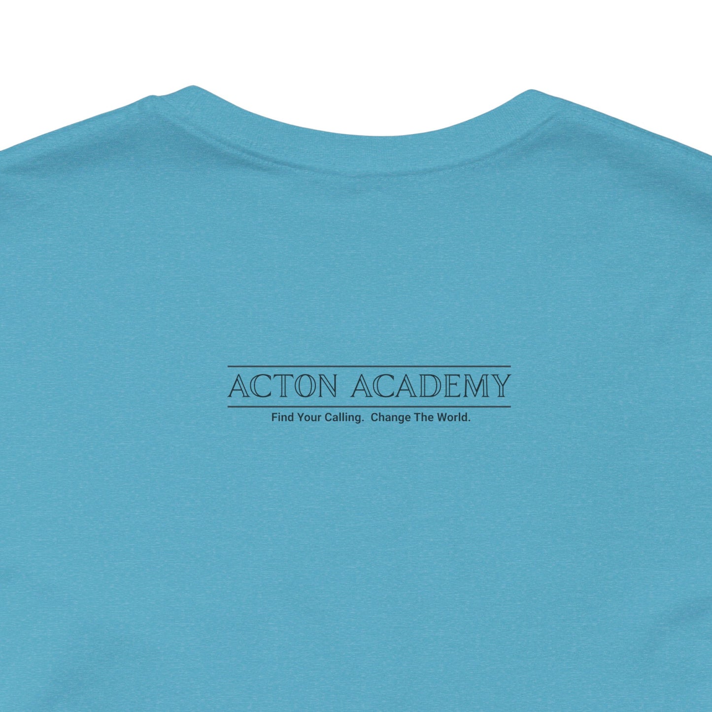 Acton Academy Pink Striped Unisex Jersey Short Sleeve Tee