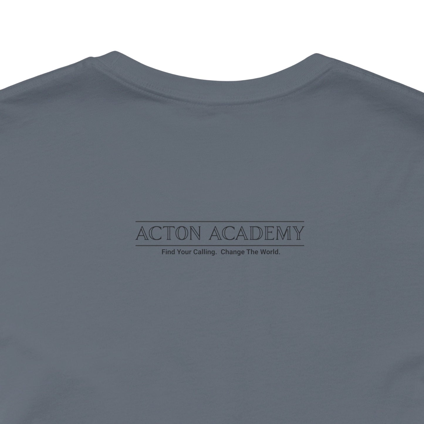 Acton Academy Aqua Striped Unisex Jersey Short Sleeve Tee