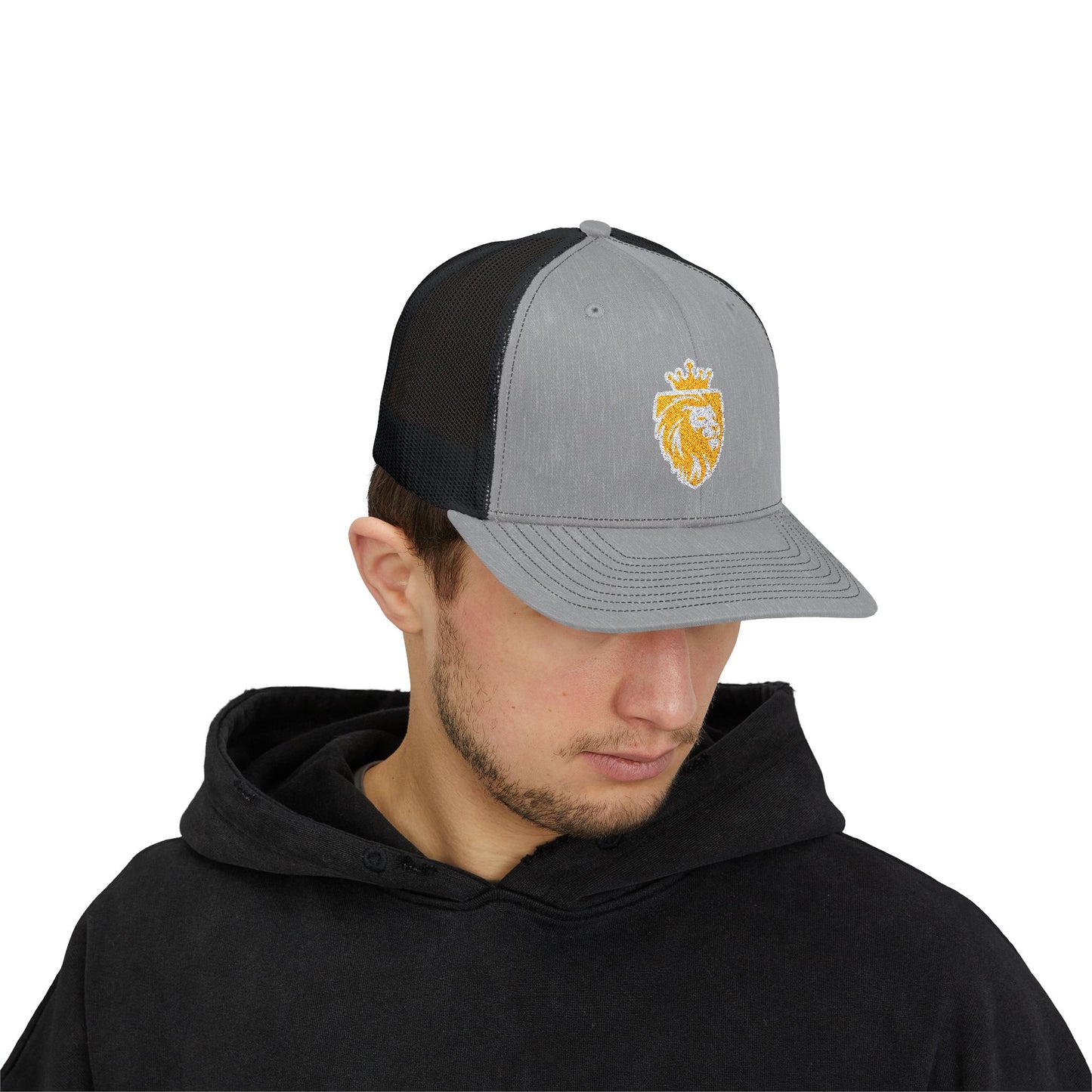 Acton Lion's Head Snapback Trucker Cap