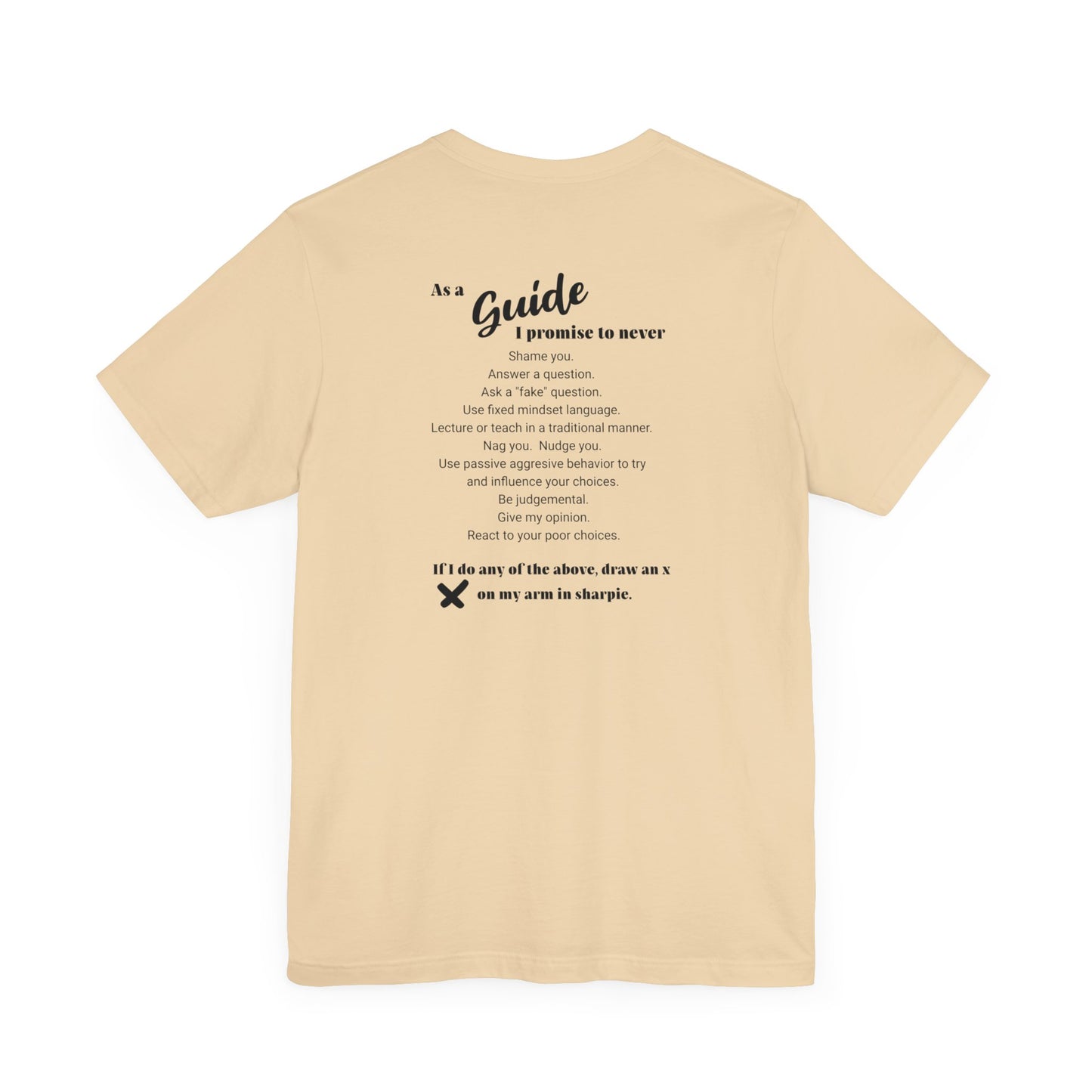Guide definition w/back Unisex Jersey Short Sleeve Tee