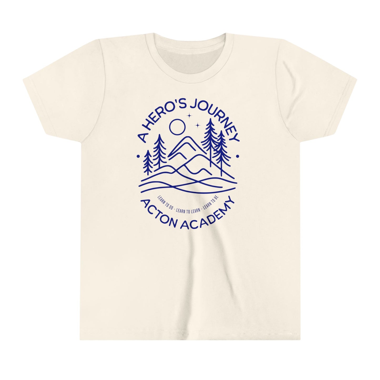 Hero's Journey Line Drawing Youth Short Sleeve Tee