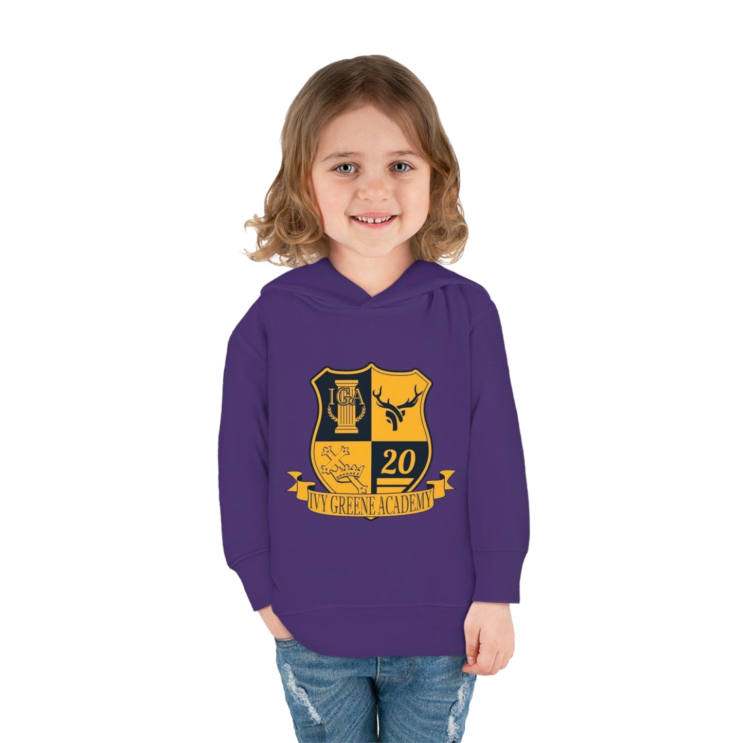 Ivy Greene logo Toddler Pullover Fleece Hoodie