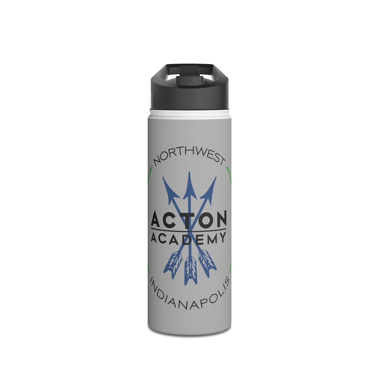 Acton NW Indy Stainless Steel Water Bottle, Standard Lid