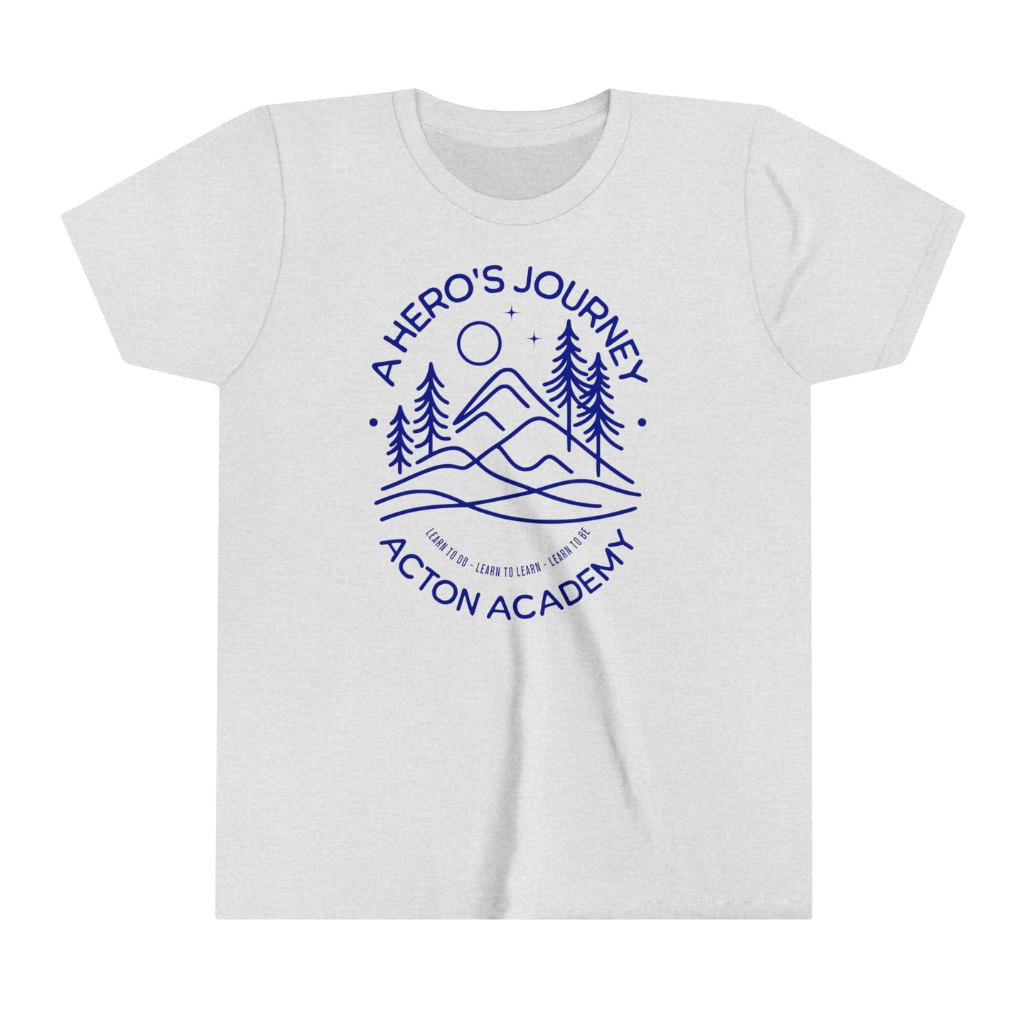Hero's Journey Line Drawing Youth Short Sleeve Tee
