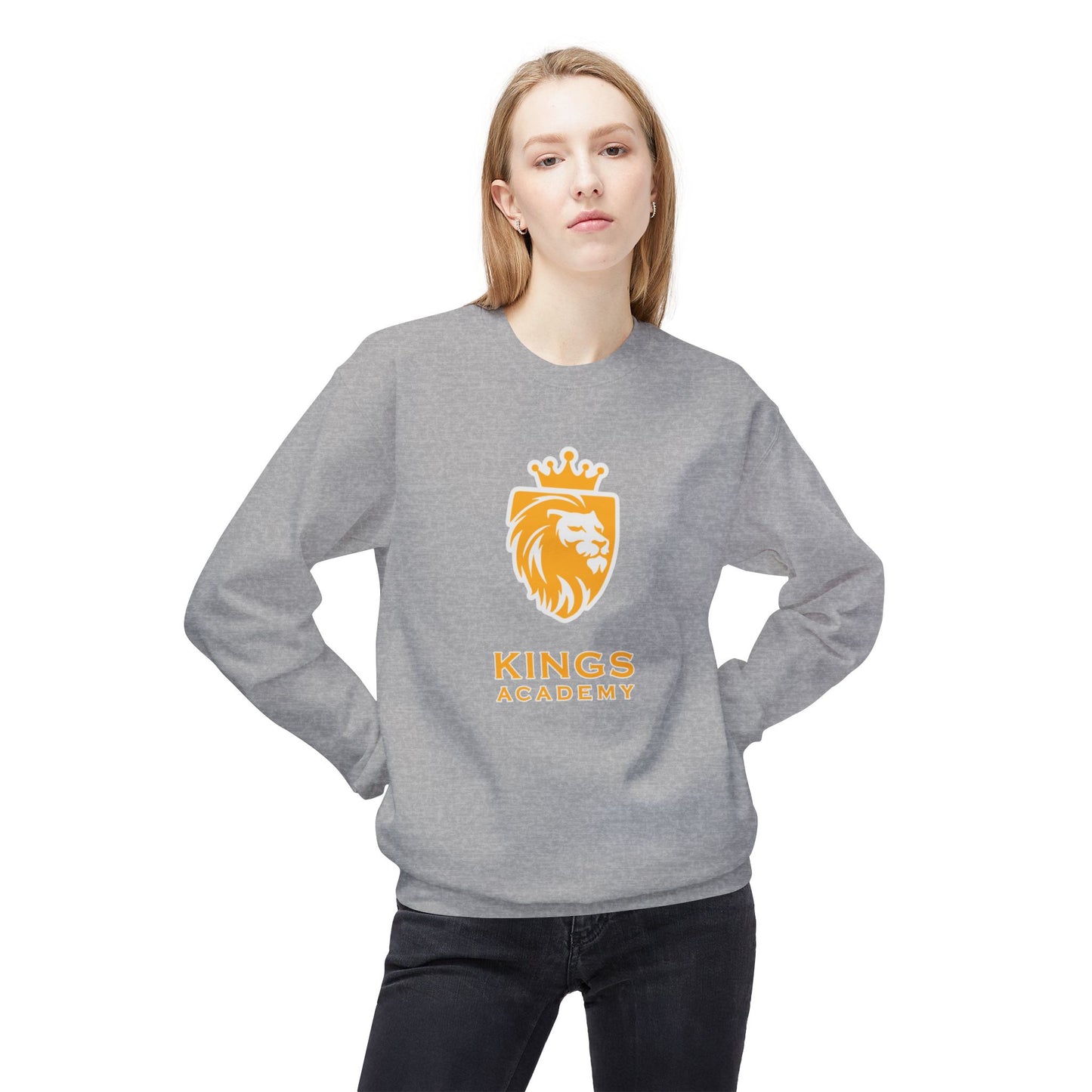 Acton King's Academy Unisex Midweight Softstyle Fleece Crewneck Sweatshirt