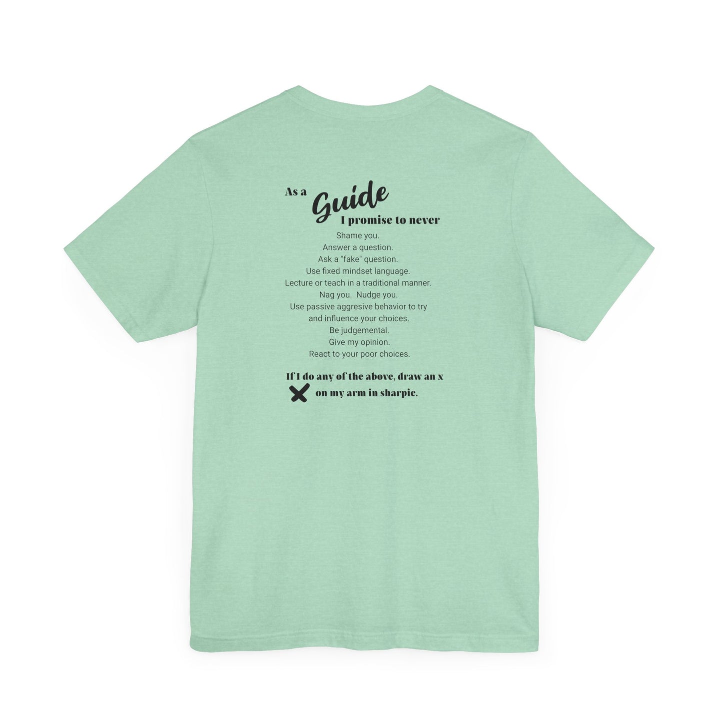 Guide definition w/back Unisex Jersey Short Sleeve Tee