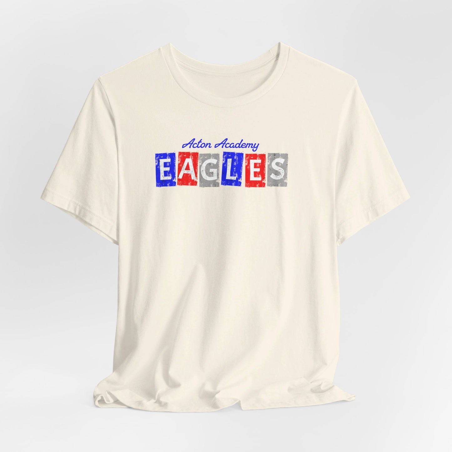 Acton Block Letters Red Unisex Jersey Short Sleeve Tee