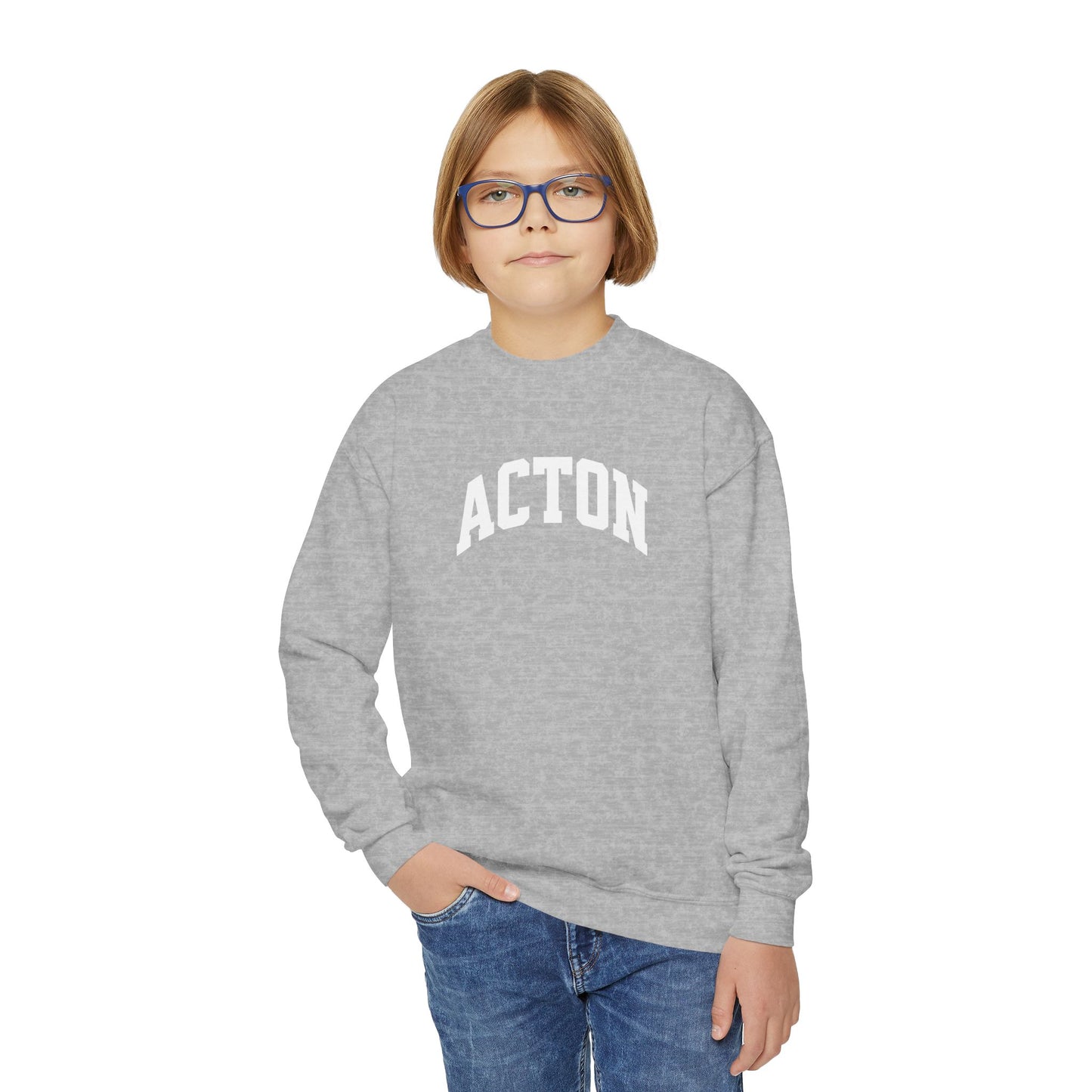 Simple Acton Youth Crewneck Sweatshirt
