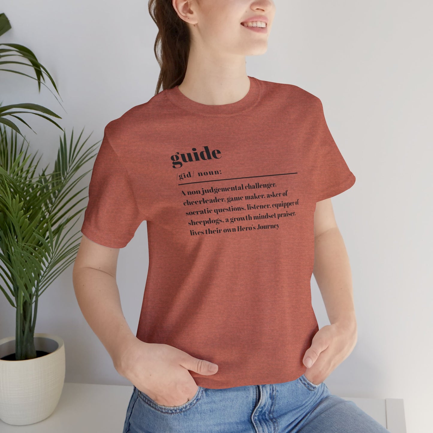 Guide definition w/back Unisex Jersey Short Sleeve Tee