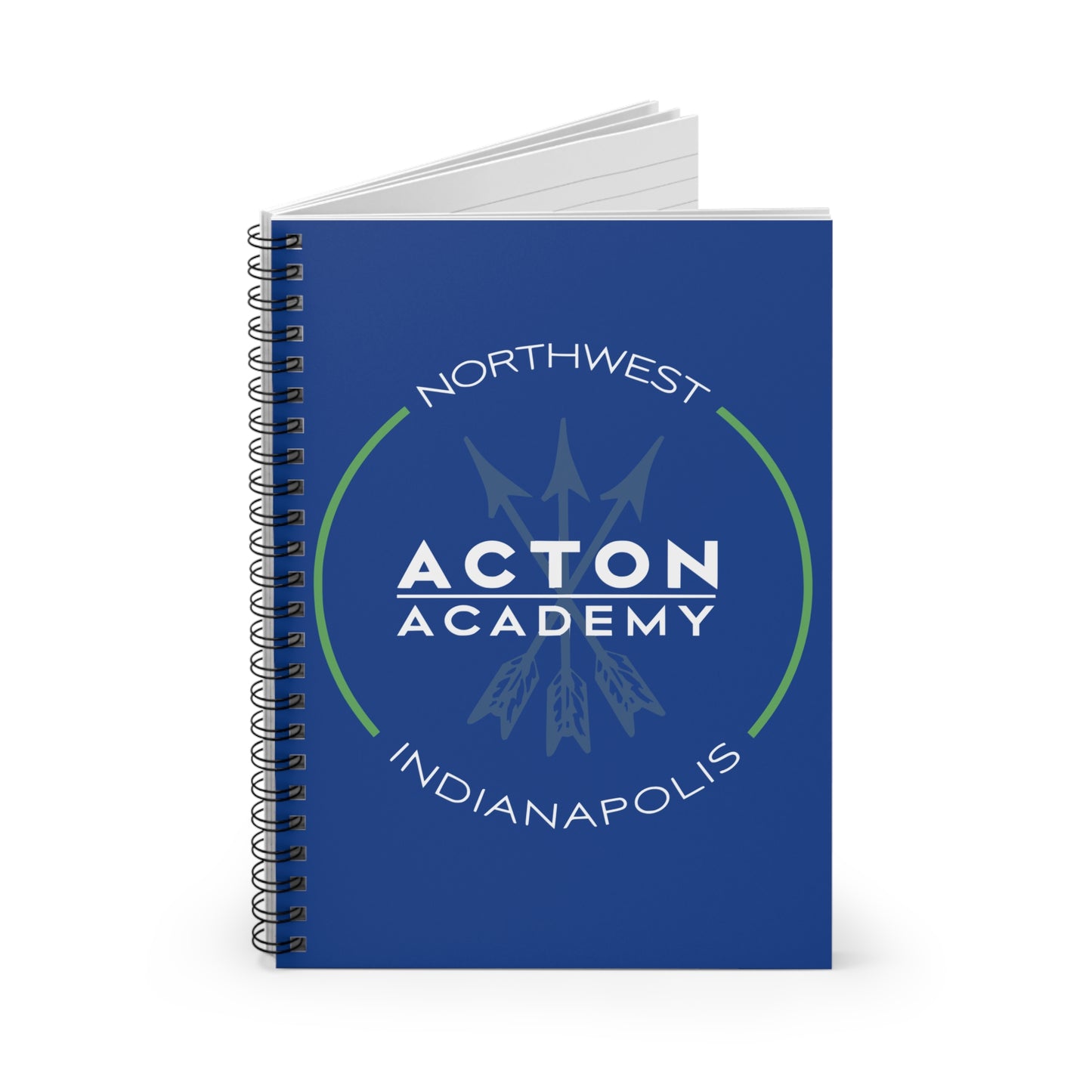 Acton NW Indy Blue Spiral Notebook - Ruled Line