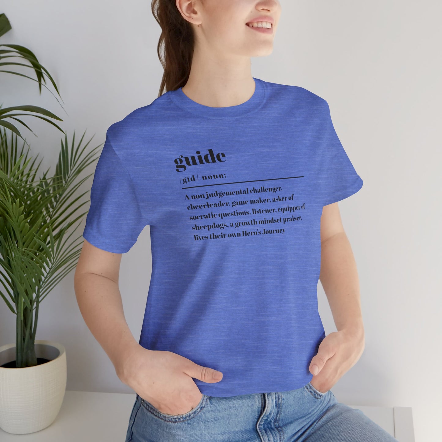 Guide definition w/back Unisex Jersey Short Sleeve Tee