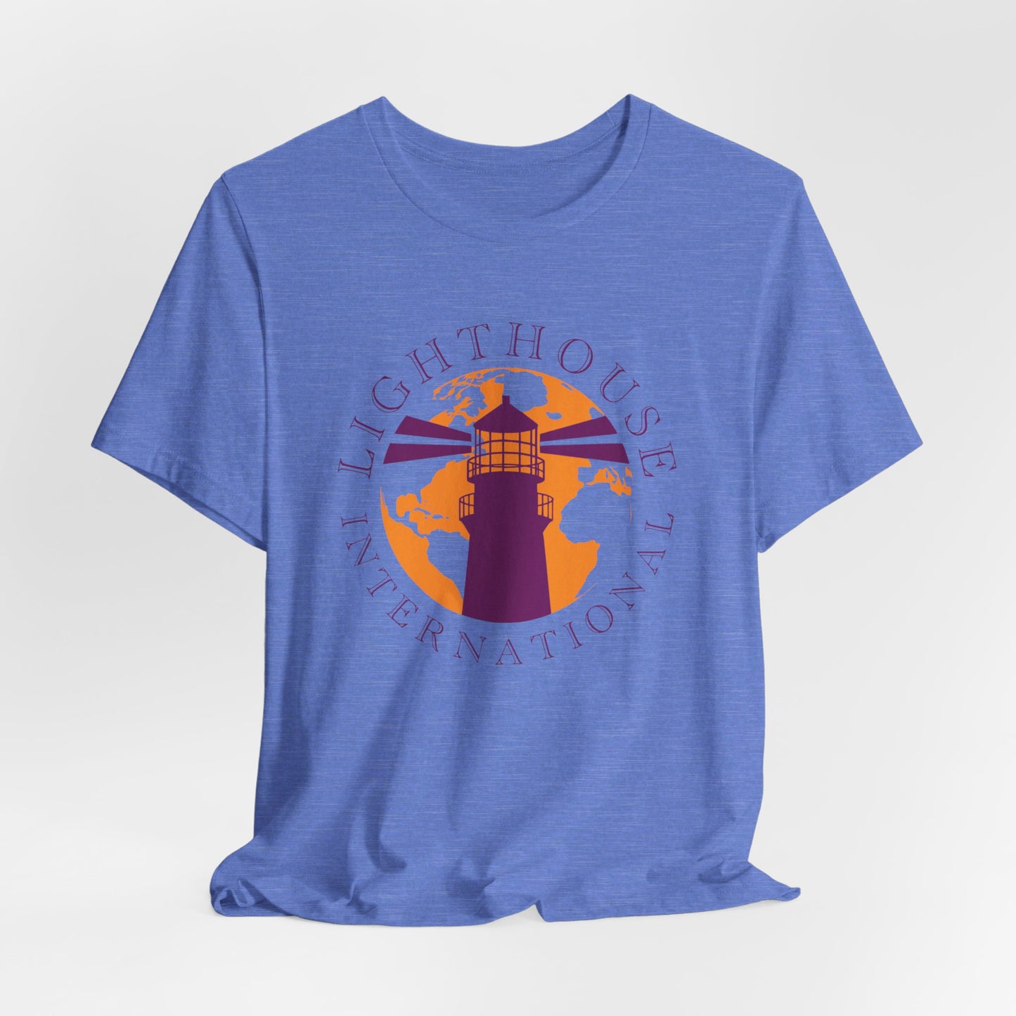 Lighthouse International w/o Acton logo Unisex Jersey Short Sleeve Tee