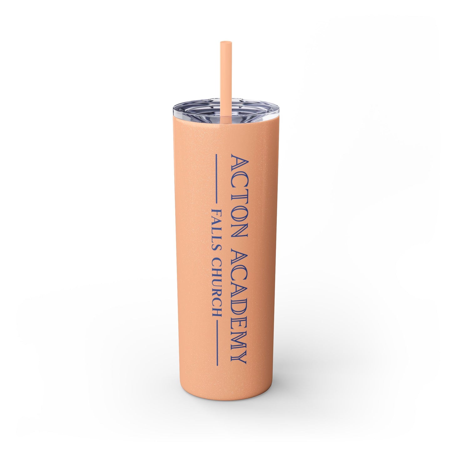 Acton Academy Falls Church Skinny Tumbler with Straw, 20oz