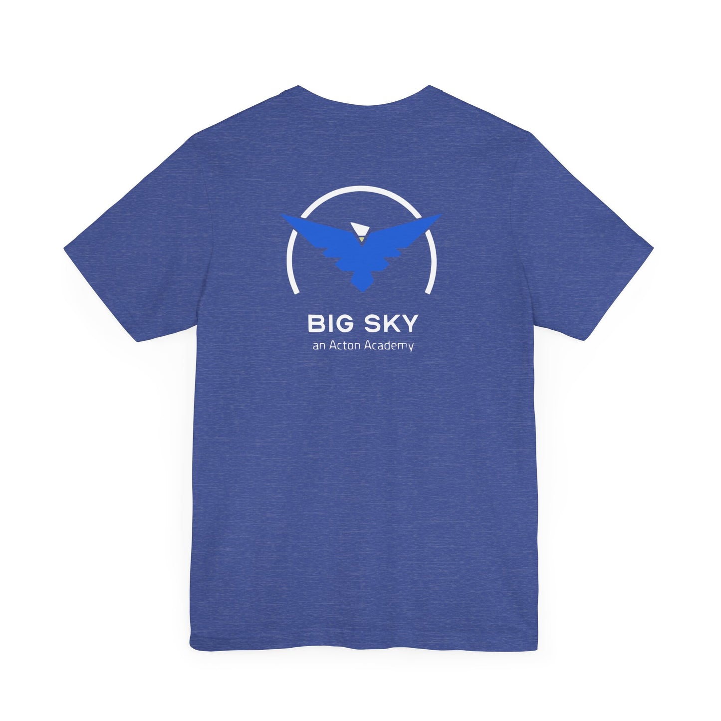 Be Curious with Big Sky on back Unisex Jersey Short Sleeve Tee