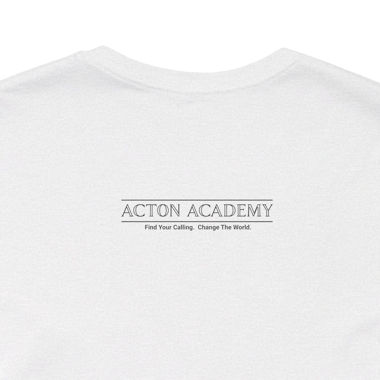 Acton Academy Orange Striped Unisex Jersey Short Sleeve Tee