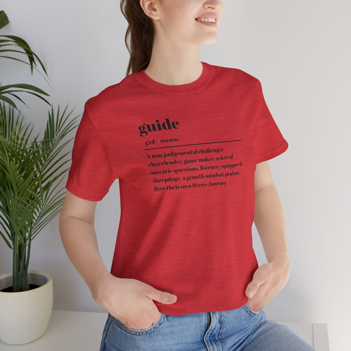 Guide definition w/back Unisex Jersey Short Sleeve Tee