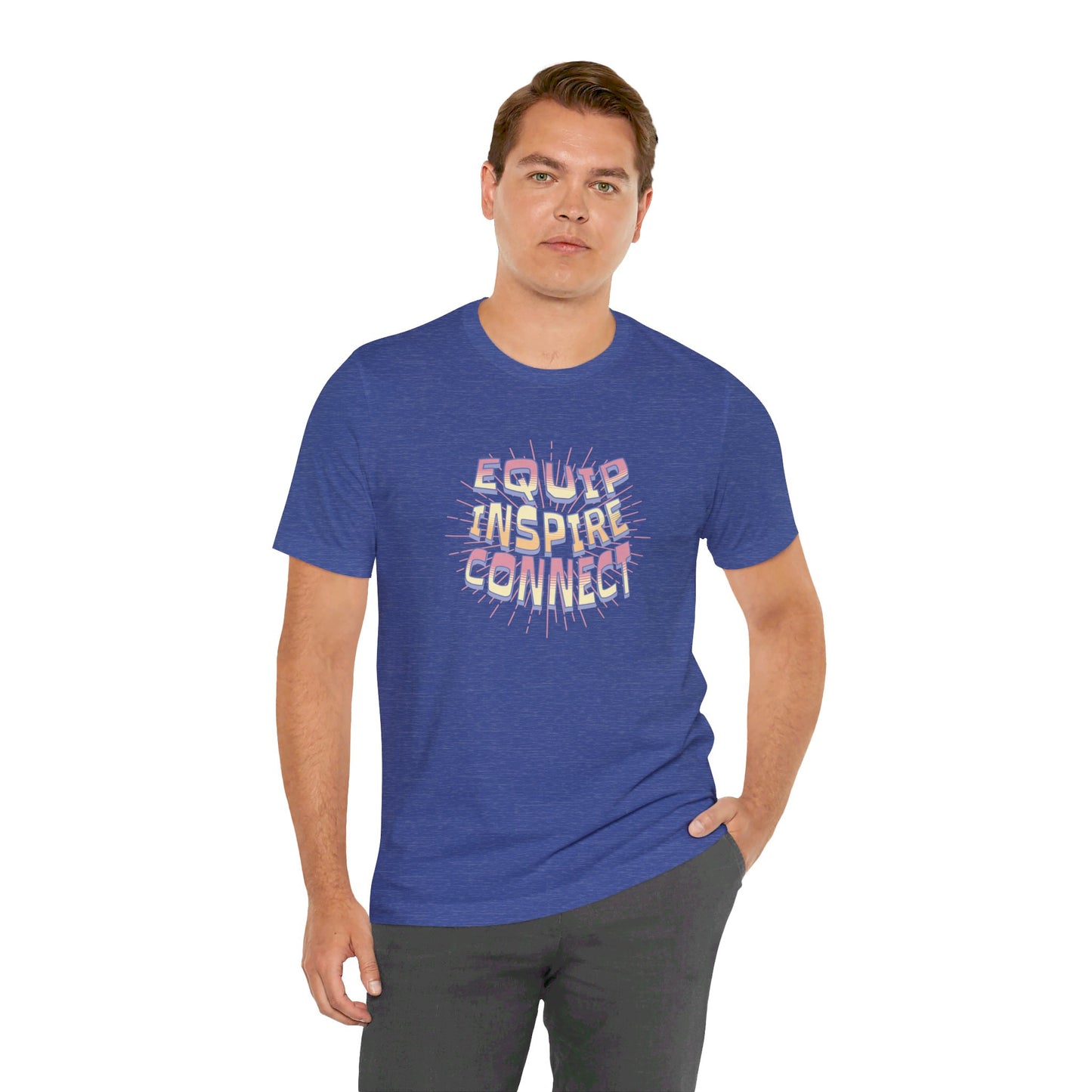 Equip, Inspire, Connect Pink Unisex T-shirt