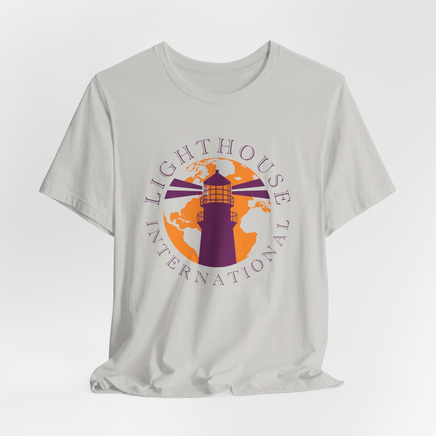Lighthouse International w/o Acton logo Unisex Jersey Short Sleeve Tee