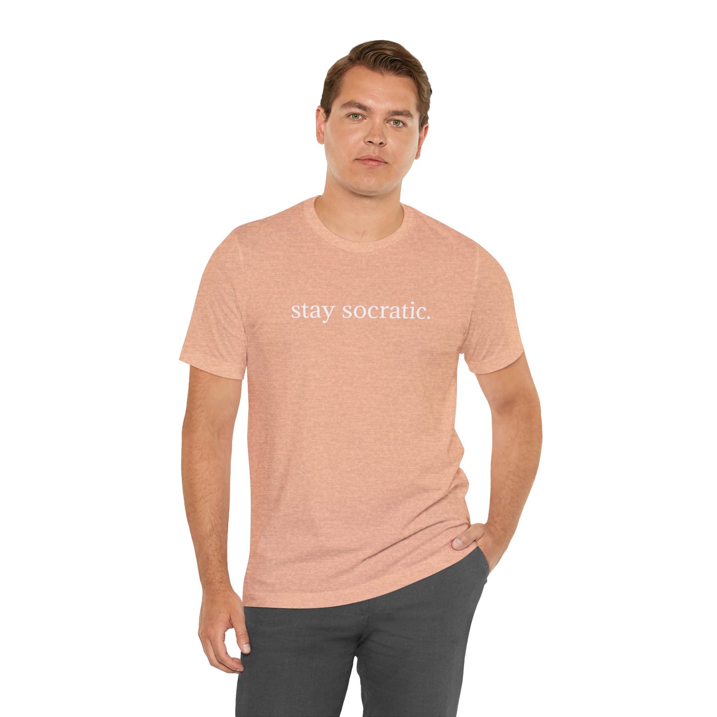 Stay Socratic Unisex Jersey Short Sleeve Tee