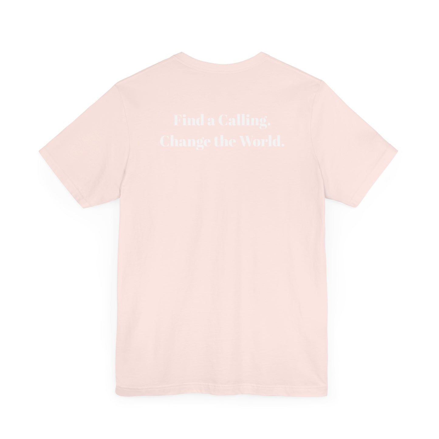 Be Curious box with Acton Academy Summerville on back Unisex Jersey Short Sleeve Tee