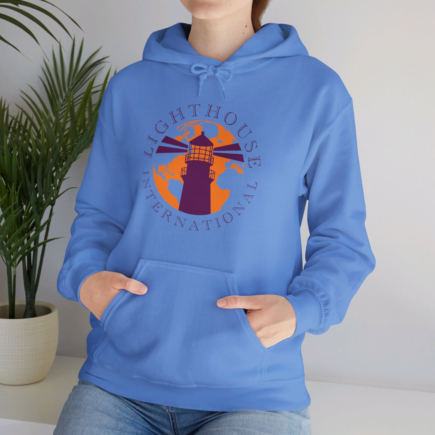 Lighthouse International logo Unisex Heavy Blend™ Hooded Sweatshirt