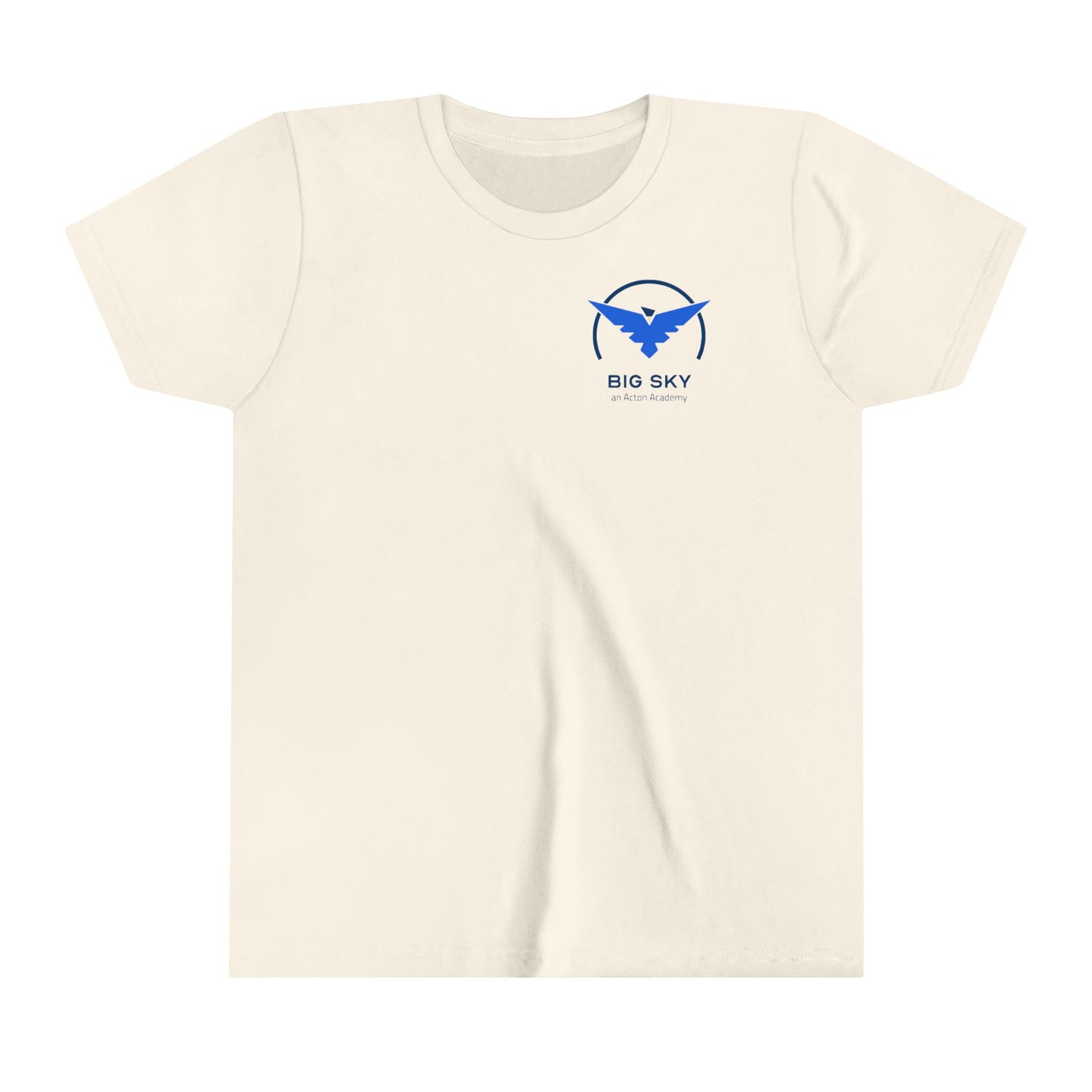Big Sky small front with back logo Youth Short Sleeve Tee