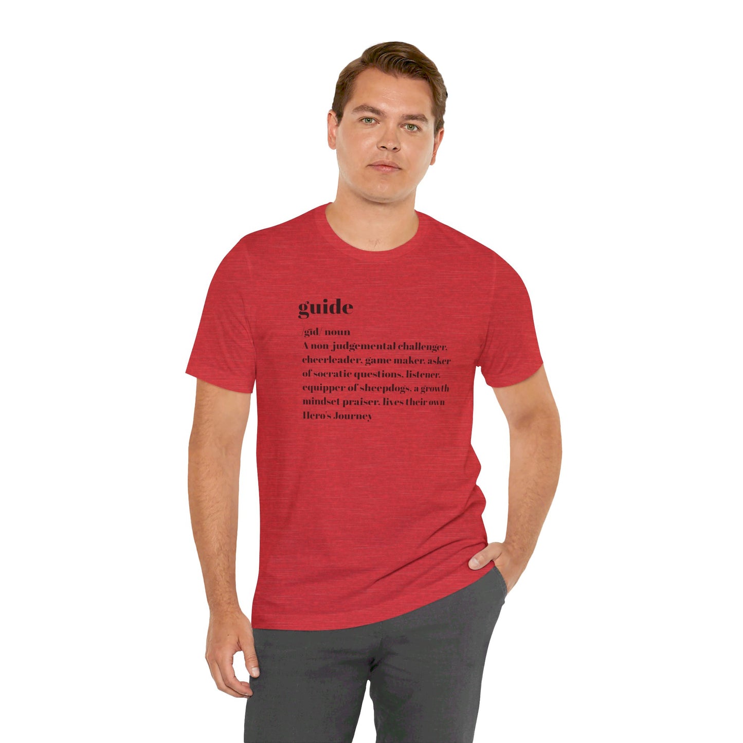 Guide definition Unisex Jersey Short Sleeve Tee