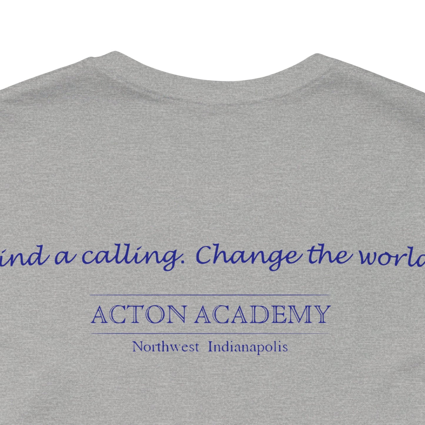 Hero's Journey Line Drawing w/ Acton NW Indy on back Unisex Jersey Short Sleeve Tee