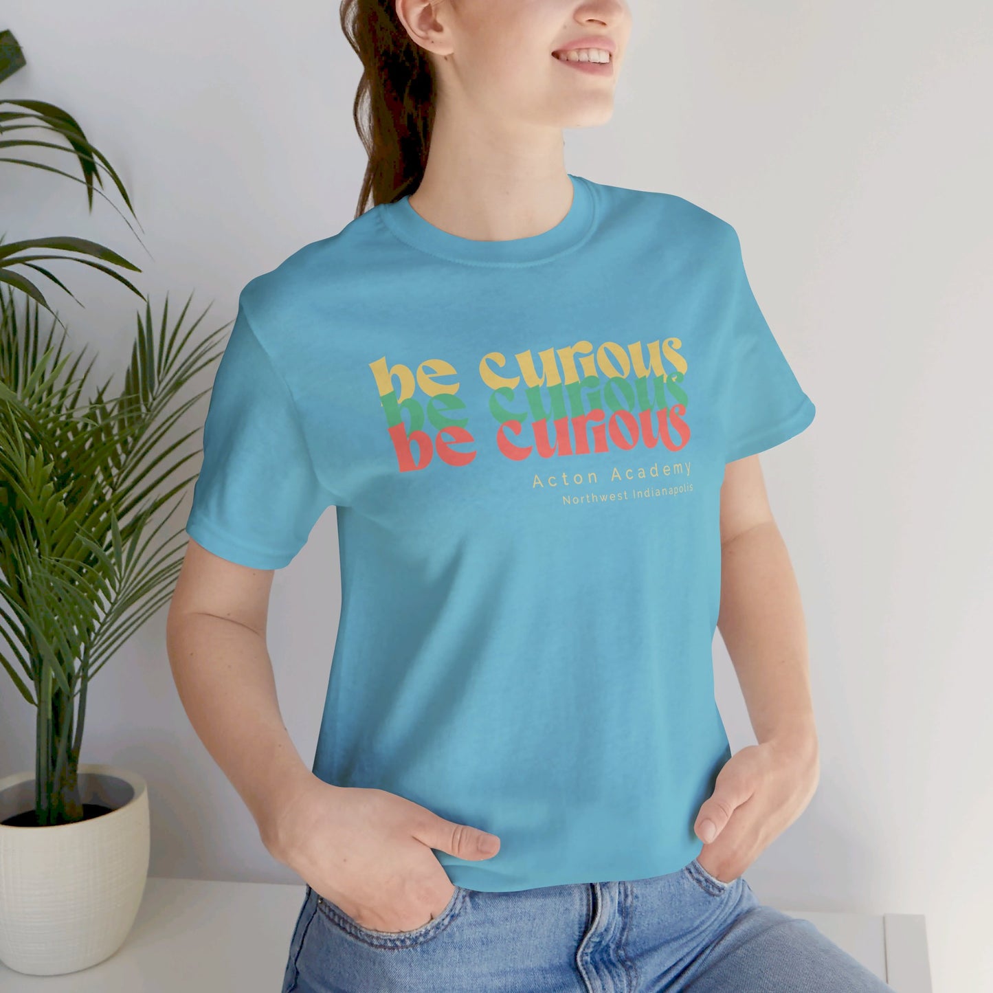 Acton NW Indy Be Curious Unisex Jersey Short Sleeve Tee