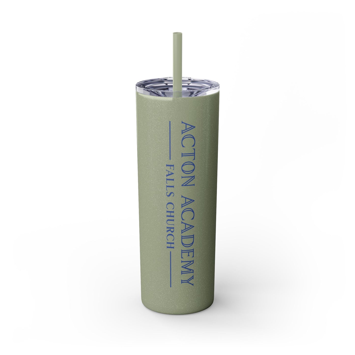 Acton Academy Falls Church Skinny Tumbler with Straw, 20oz
