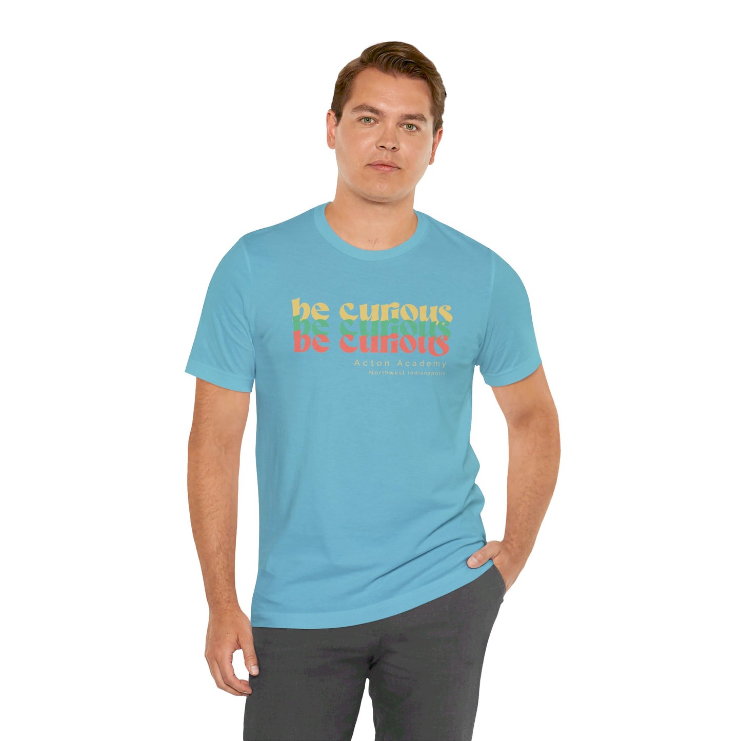 Acton NW Indy Be Curious Unisex Jersey Short Sleeve Tee