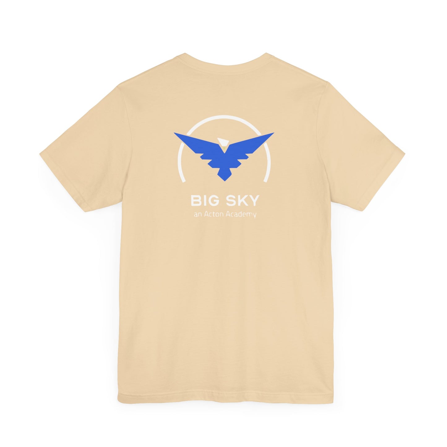 Be Curious with Big Sky on back Unisex Jersey Short Sleeve Tee