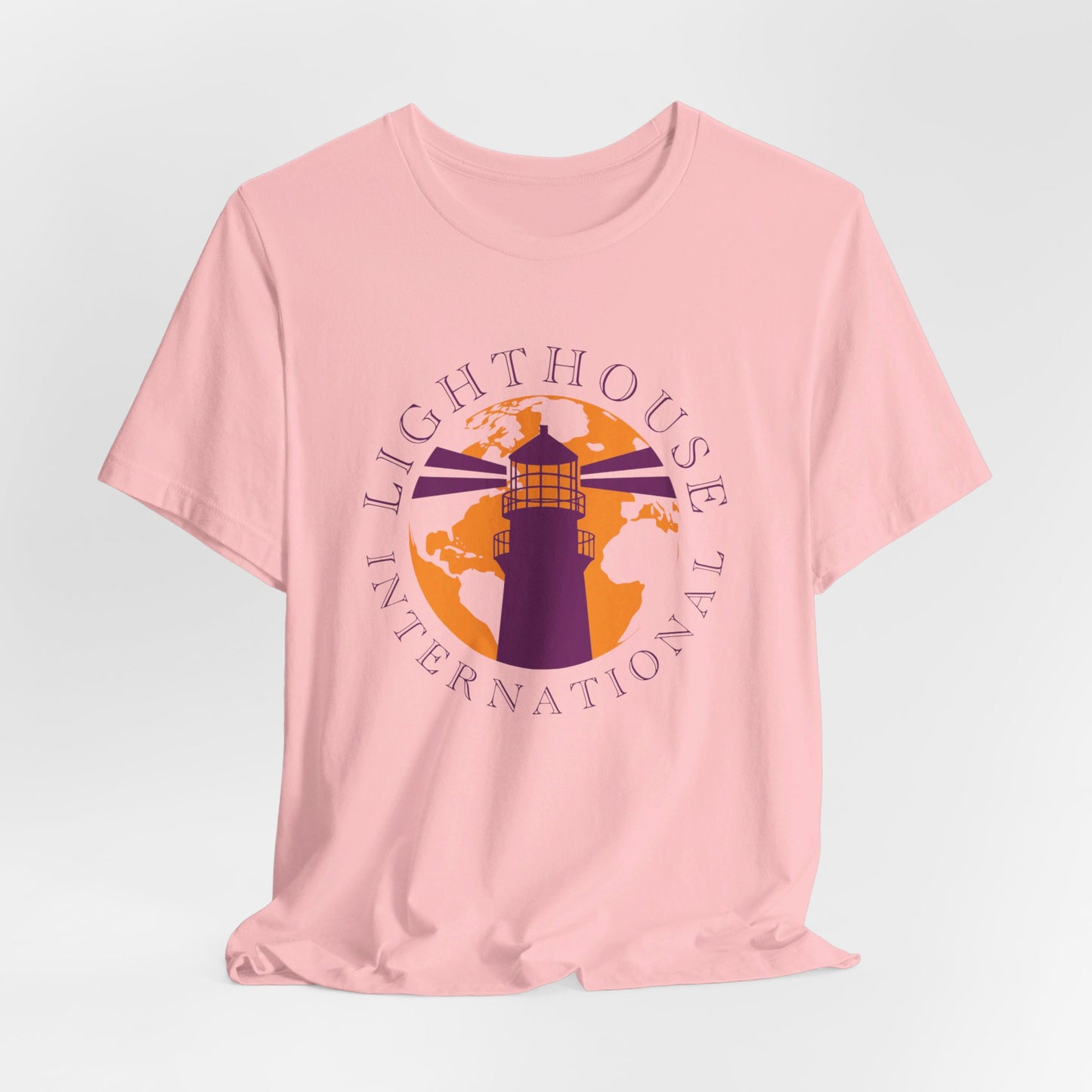 Lighthouse International w/o Acton logo Unisex Jersey Short Sleeve Tee